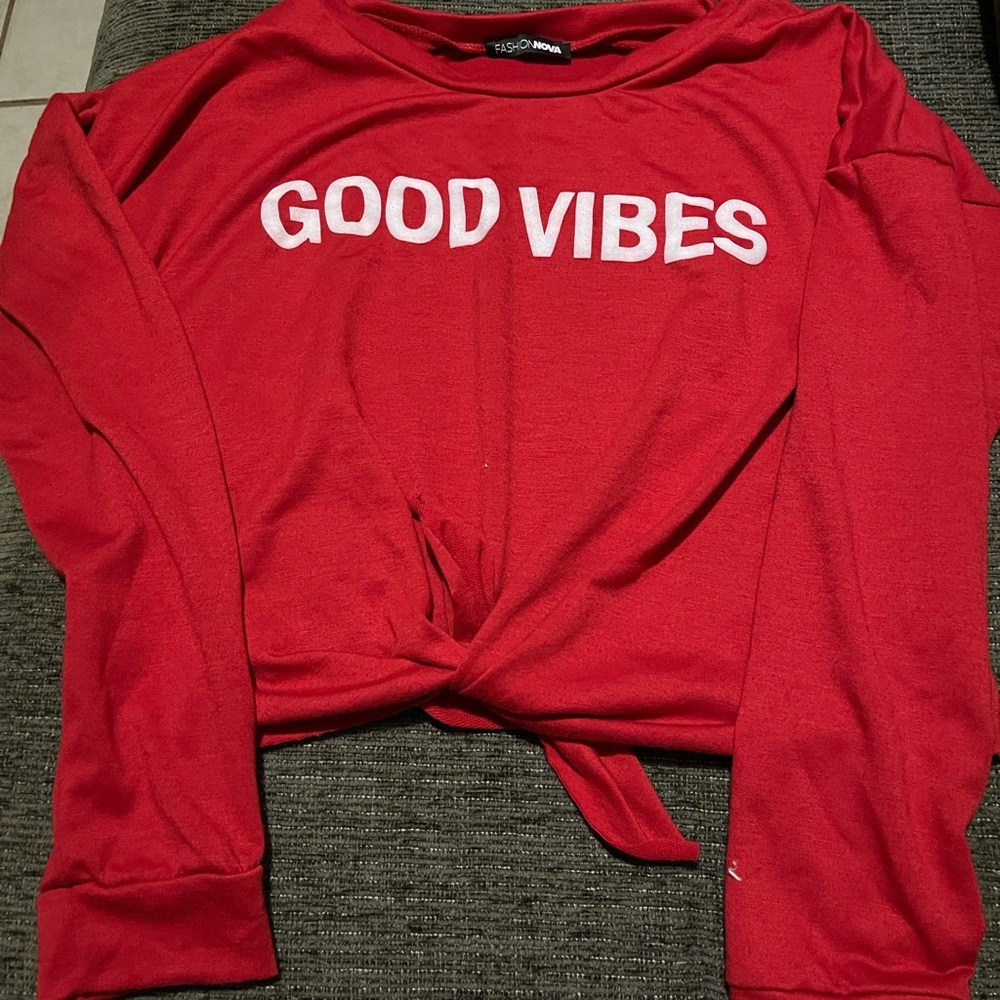 Good vibes crop top